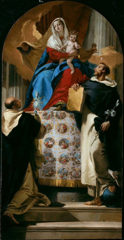 Vierge à l'Enfant avec les saints Dominique et Hyacinthe - Giovanni Battista Tiepolo