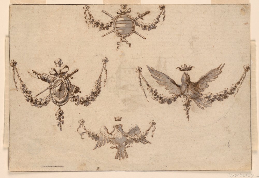 Conception pour Quatre Festons | Estampe d'art