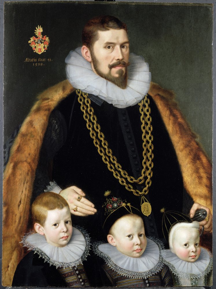 Une paire de portraits de famille, 1598 | Gortzius Geldorp