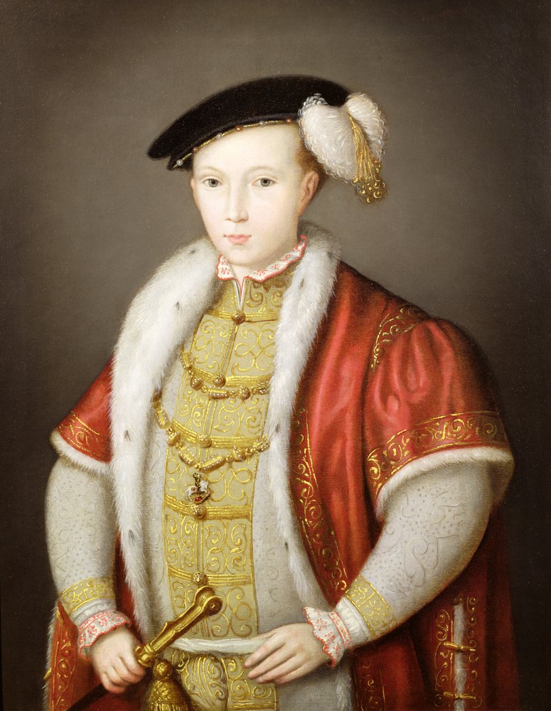 Édouard VI avec la chaîne de l
