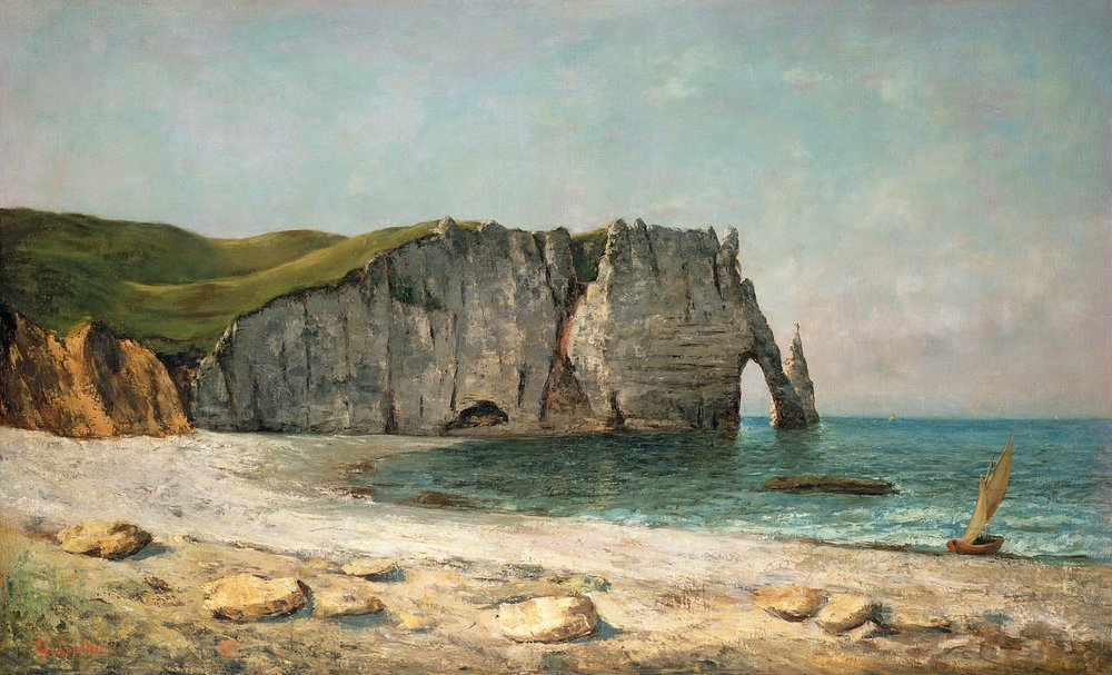 L'arche de mer à Étretat, 1869 | Gustave Courbet