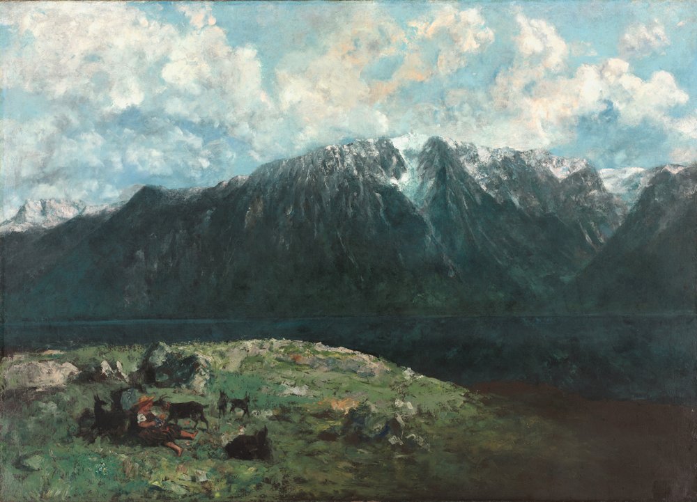 Vue Panoramique des Alpes, Les Dents du Midi, 1877 - Gustave Courbet