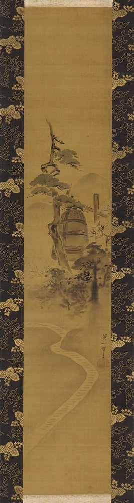 Cloche de temple, période Edo, milieu du XVIIe-début du XVIIIe siècle - Hanabusa Itcho