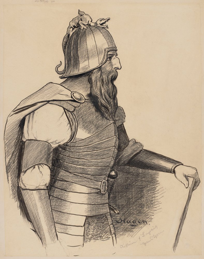 Projet de costume pour Hagen - Hans Thoma