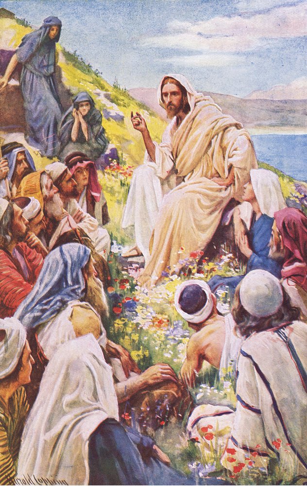 Le sermon sur la montagne, illustration de Harold Copping Pictures: The ...