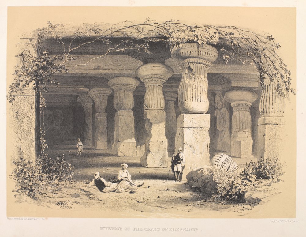 Intérieur des grottes d
