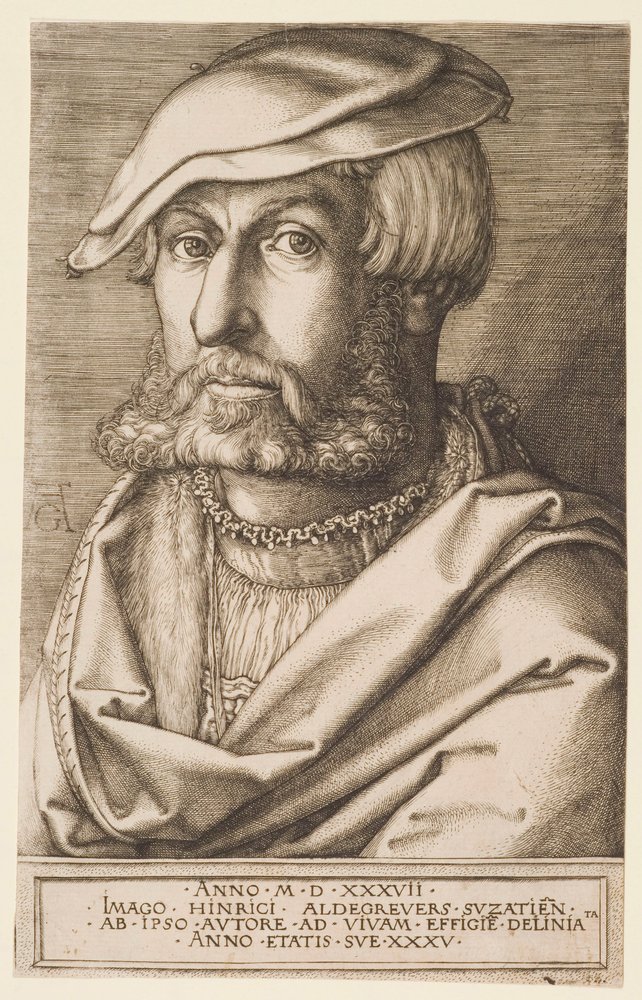 Autoportrait | Heinrich Aldegrever | Estampe d'art