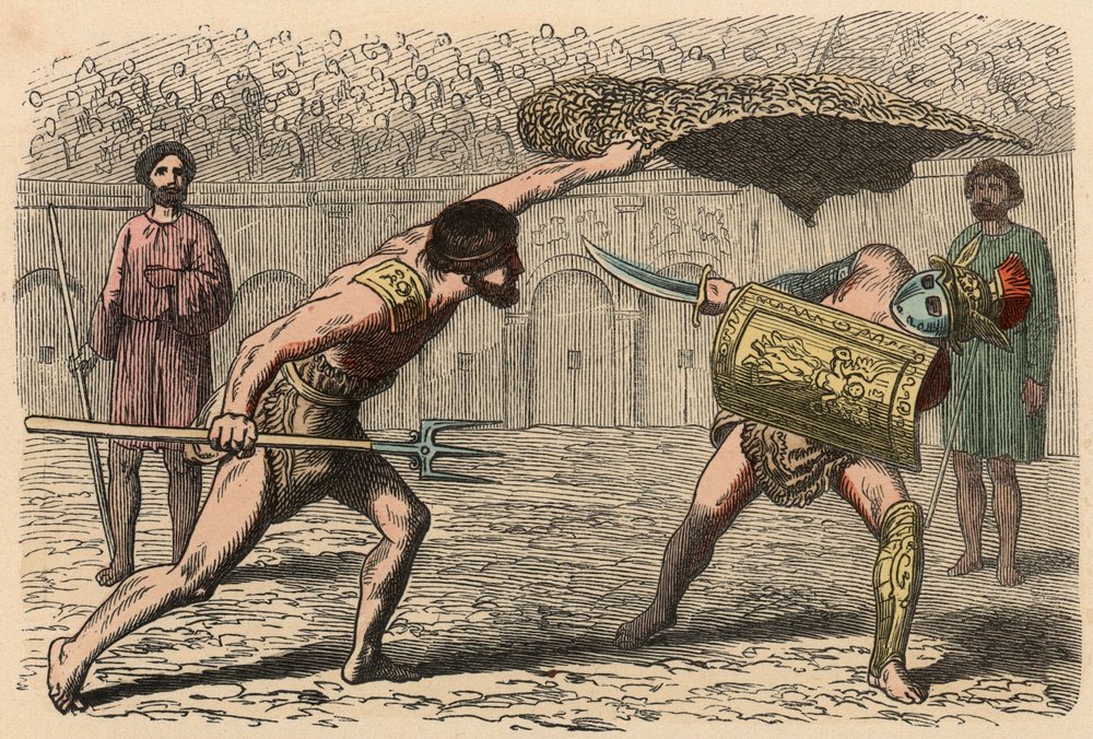 Rome antique : Combats de gladiateurs dans l