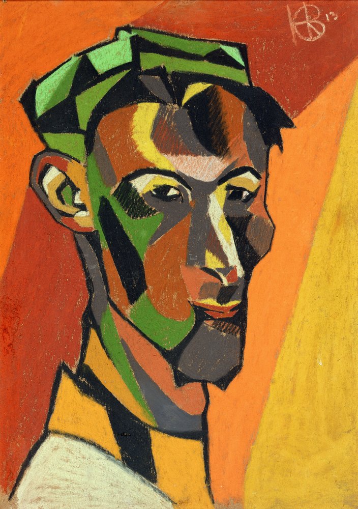 Autoportrait, 1913 (pastel sur papier) - Henri Gaudier-Brzeska