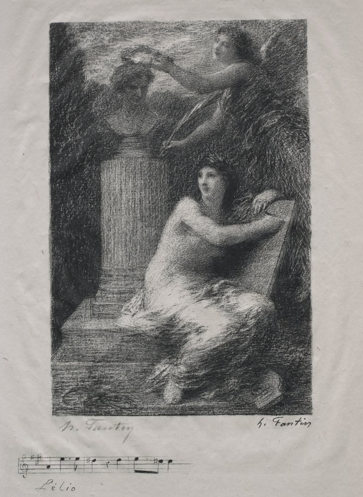 À Berlioz (Petite plaque) - Ignace Henri Jean Fantin-Latour