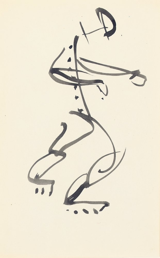 Étude pour "Danseuse de pierre rouge", 1914 - Henri Gaudier-Brzeska