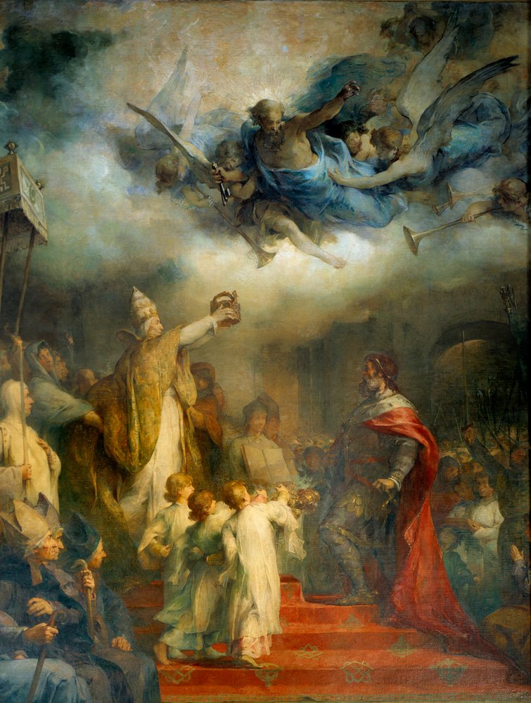 Le pape Léon III couronne Charlemagne empereur d