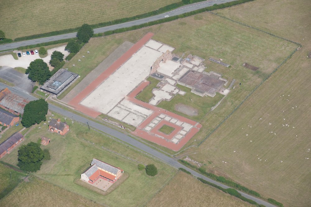 Bains de la ville romaine de Wroxeter, Shropshire, 2015 - Historic England