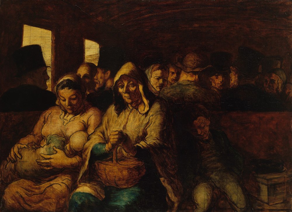 Le wagon de troisième classe - Honoré Daumier