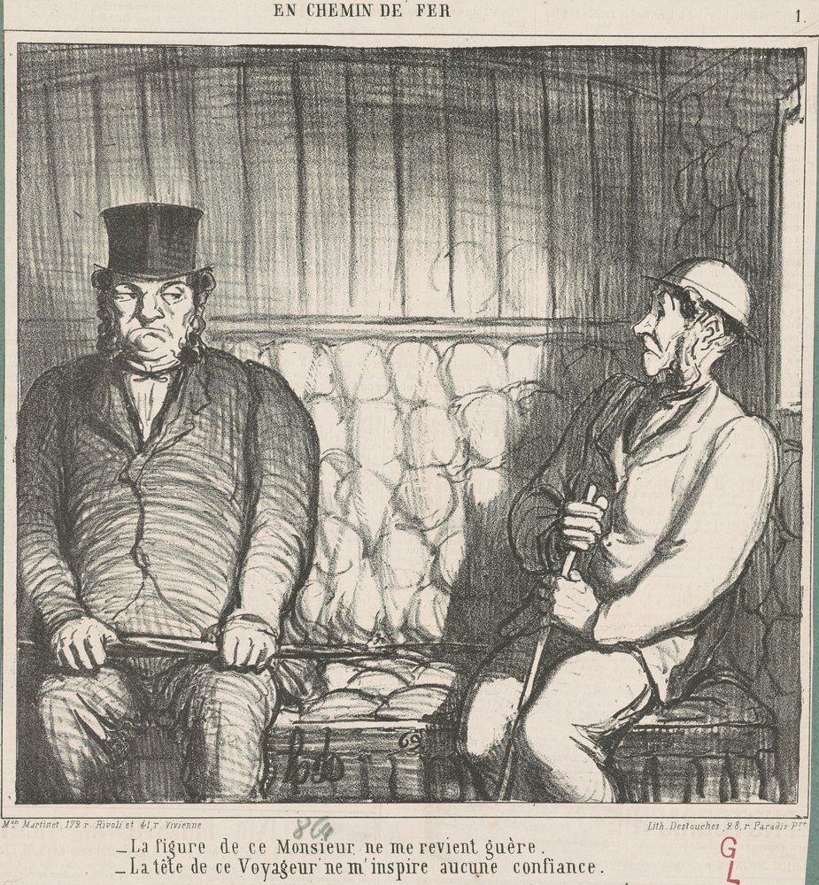 La figure de ce monsieur ne me revient guère - Honoré Daumier