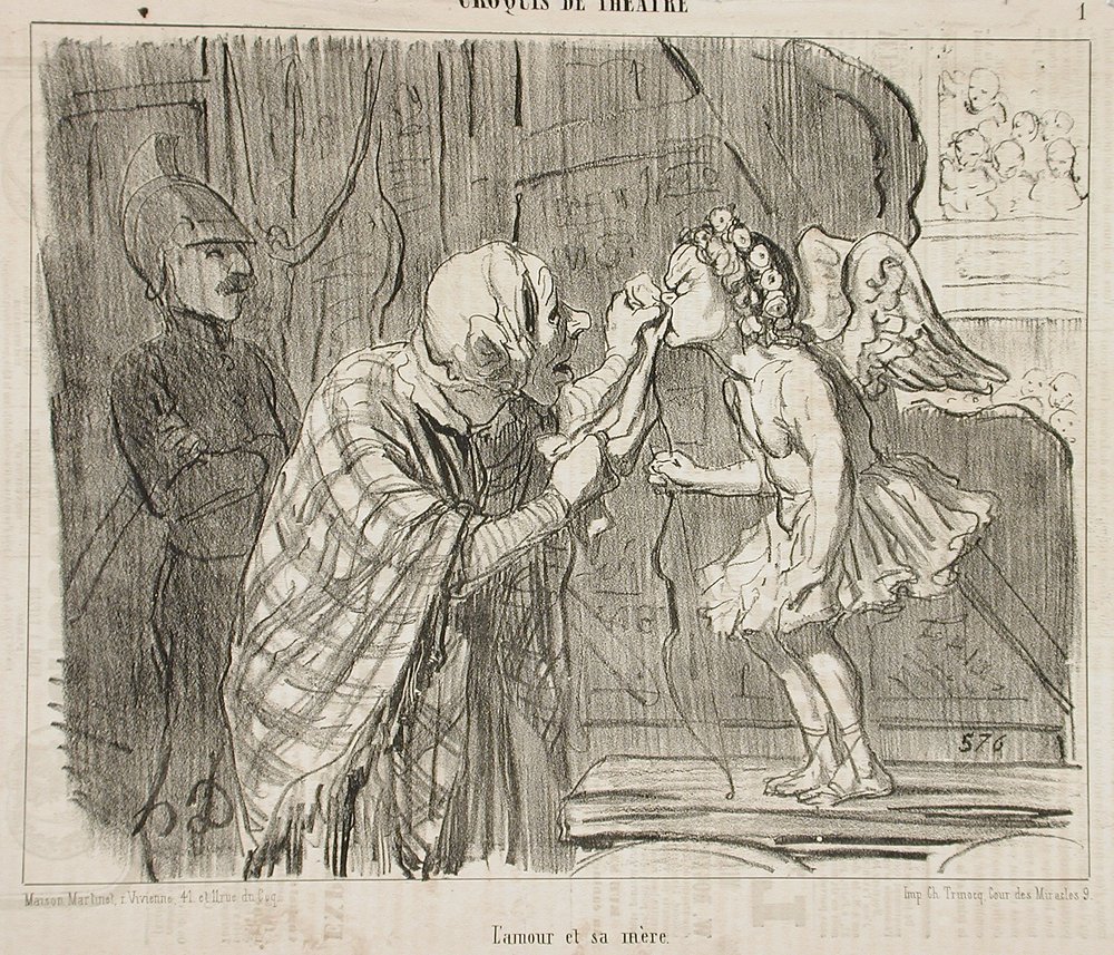 L'Amour et sa mère - Honoré Daumier