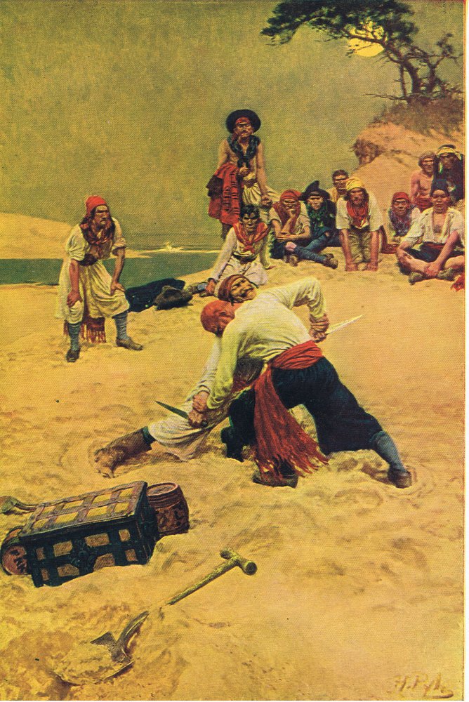 Qui sera capitaine, de Howard Pyles Book of Pirates publié par Harper & Bros, 1921 - Howard Pyle
