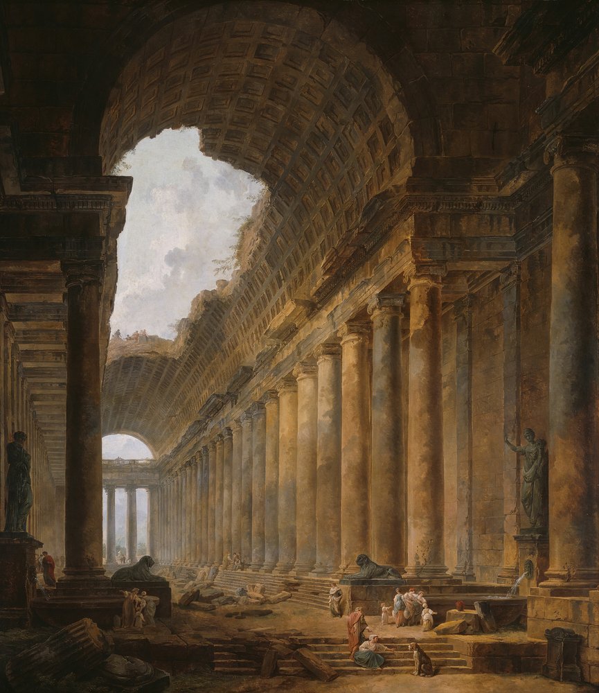Le vieux temple, 178788 - Hubert Robert