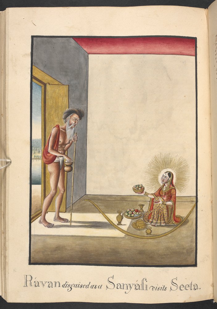 Ravana, roi démon de Lanka - Indian School