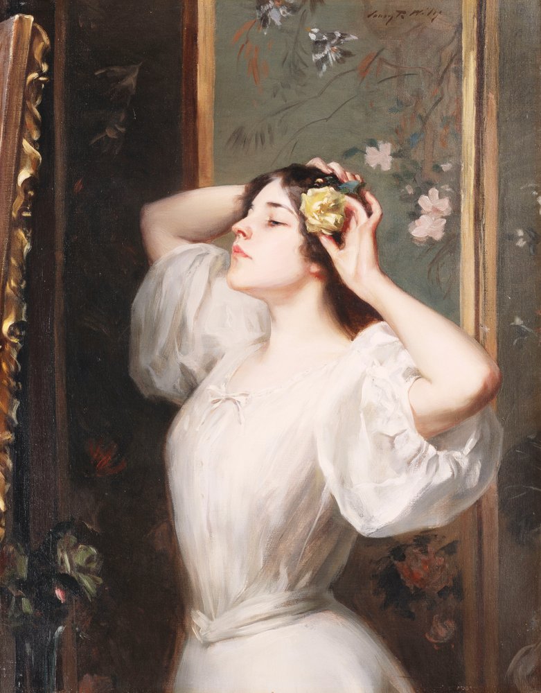 La Rose Jaune, c.1900 - Irving Ramsay Wiles
