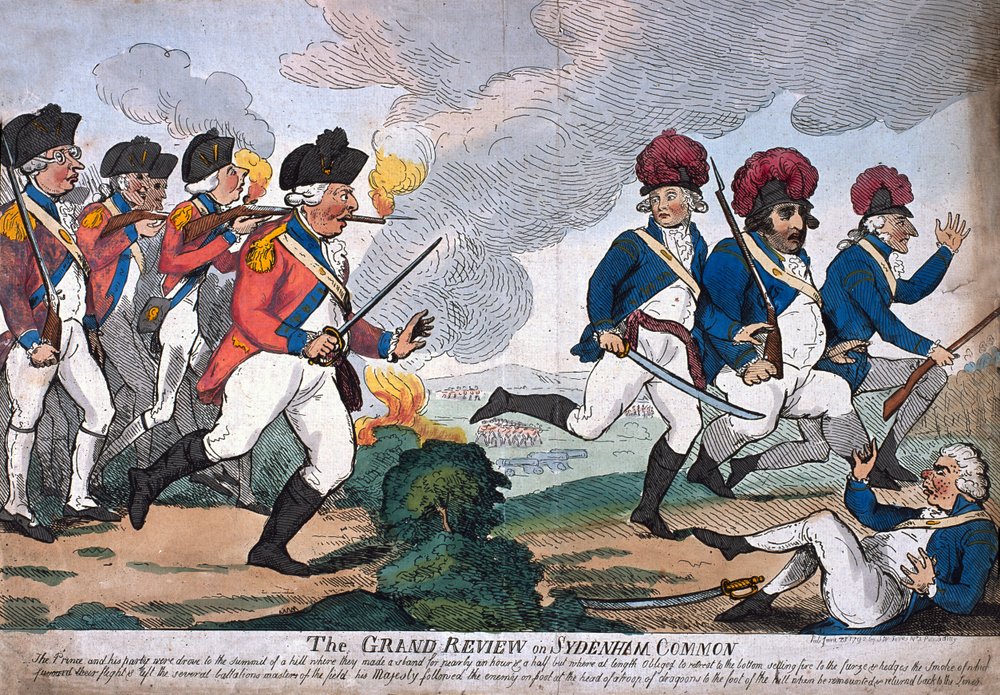 La grande revue sur Sydenham Common | Isaac Cruikshank