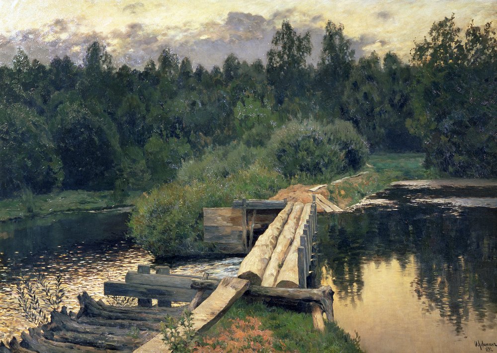 À la faible profondeur, 1892 - Isaak Ilyich Levitan