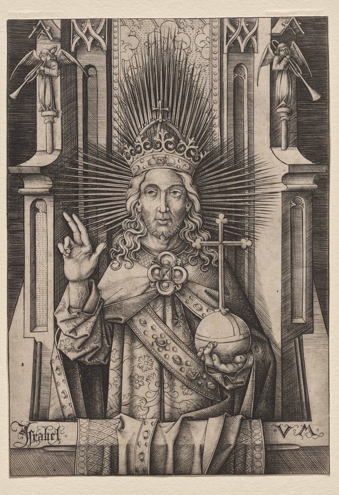 Christ le Rédempteur (Salvator Mundi) - Israhel van Meckenem