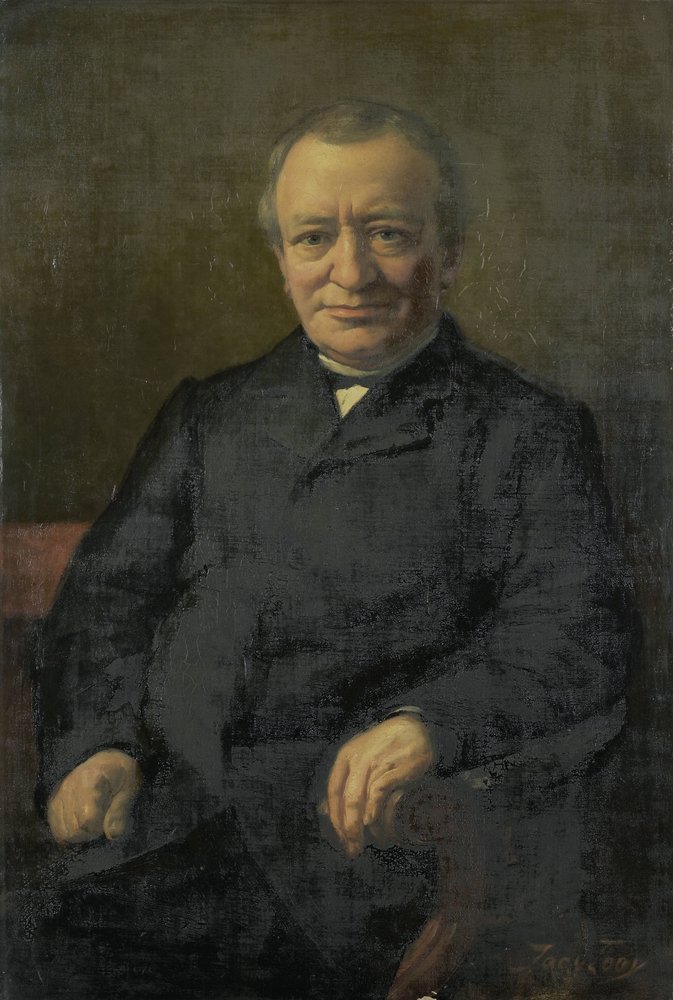 Anthonie Gerardus van der Hout (1820-92) - Jac van Looij (signed by artist)