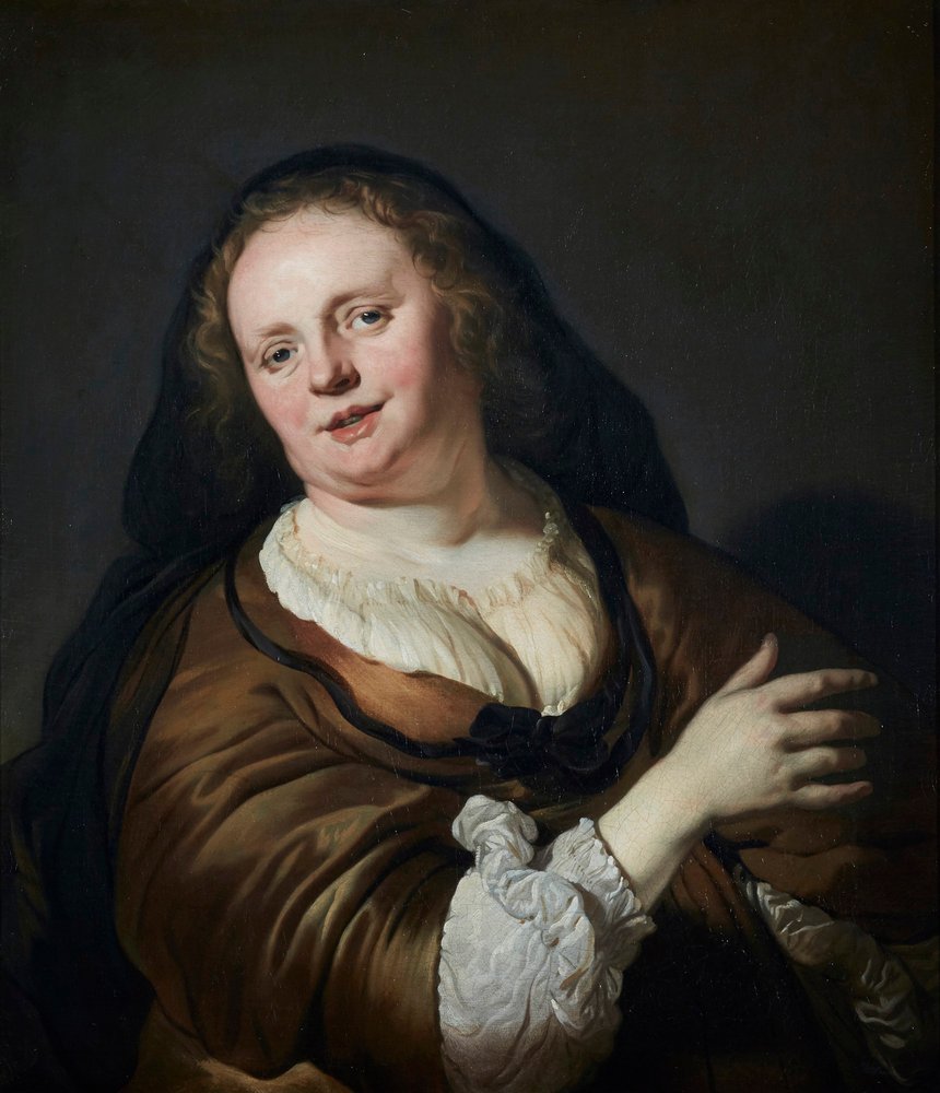 Tronie d'une femme au voile noir | Jacob Adriaensz Backer