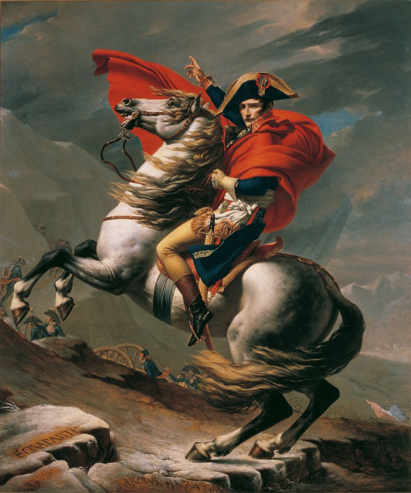 Napoléon au Grand-Saint-Bernard - Jacques Louis David