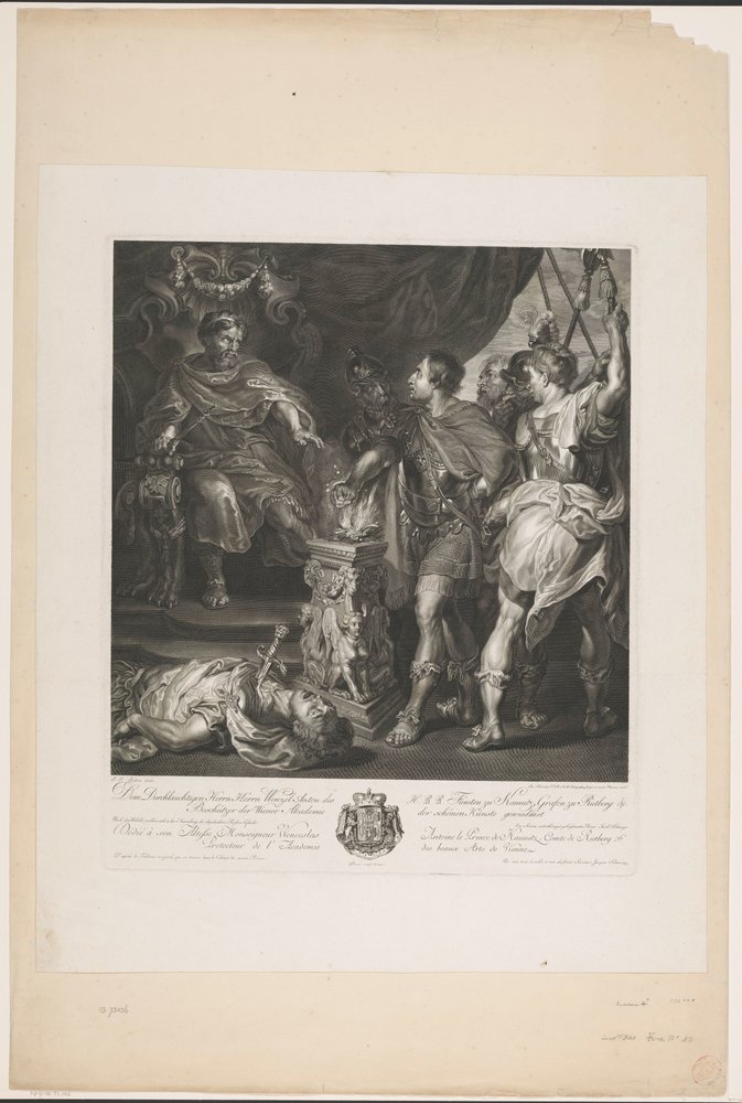 Mucius Scaevola | Jakob Matthias Schmutzer | Estampe d'art