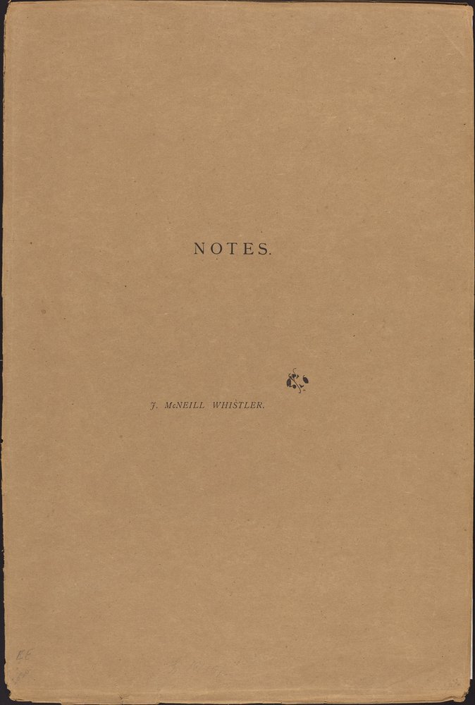 Notes | James Abbott McNeill Whistler | Estampe d'art