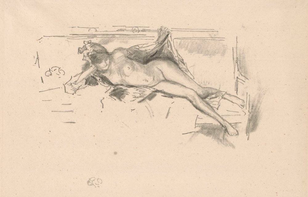 Modèle nu, allongé - James McNeill Whistler