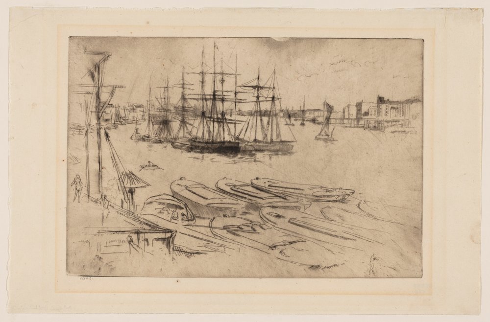 Wapping - La Piscine - James McNeill Whistler