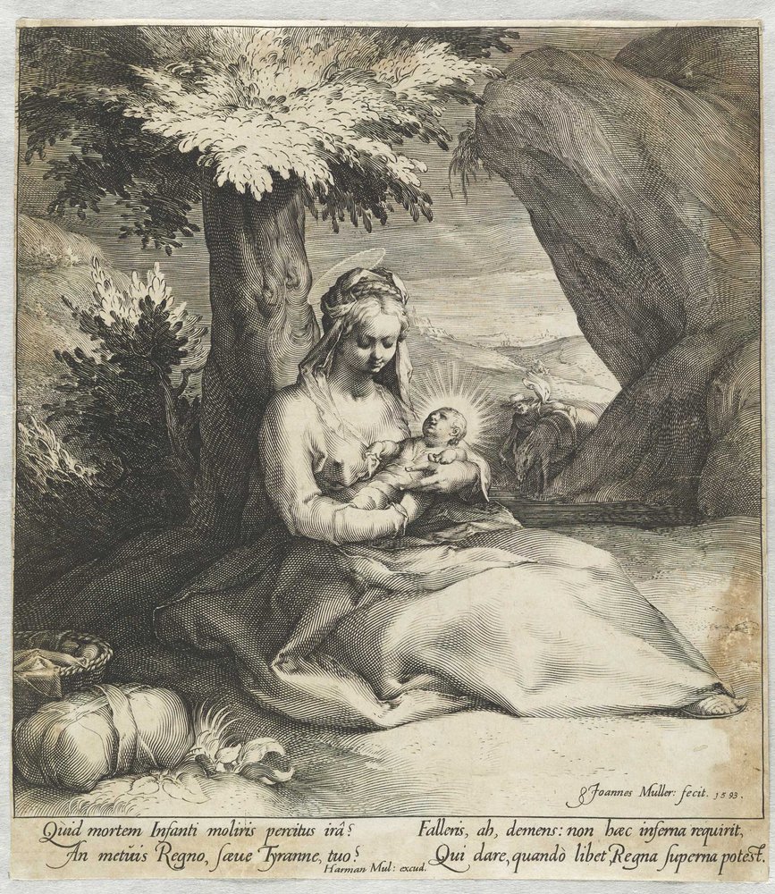 Le repos pendant la fuite en Égypte - Jan Harmensz. Muller