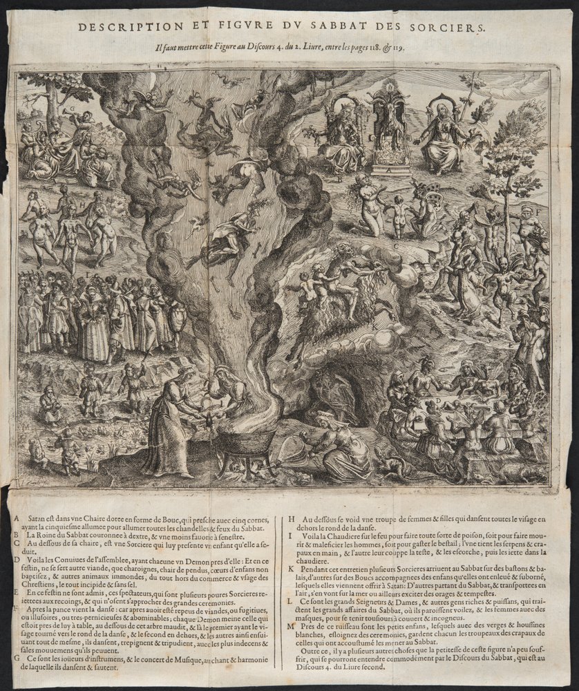 Détail de Un Sabbat de Sorcières, illustration de Tableau de L