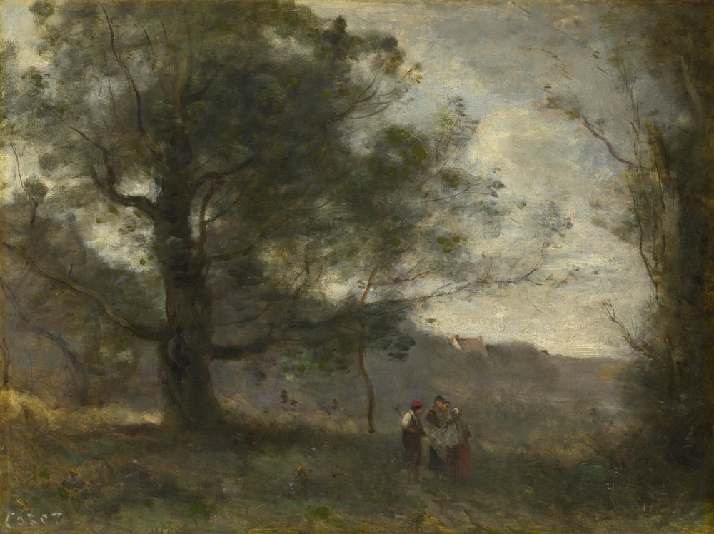 Le chêne dans la vallée - Jean-Baptiste-Camille Corot