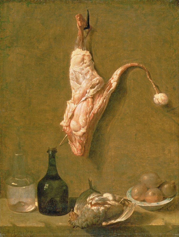 Nature morte avec une cuisse de veau - Jean-Baptiste Oudry