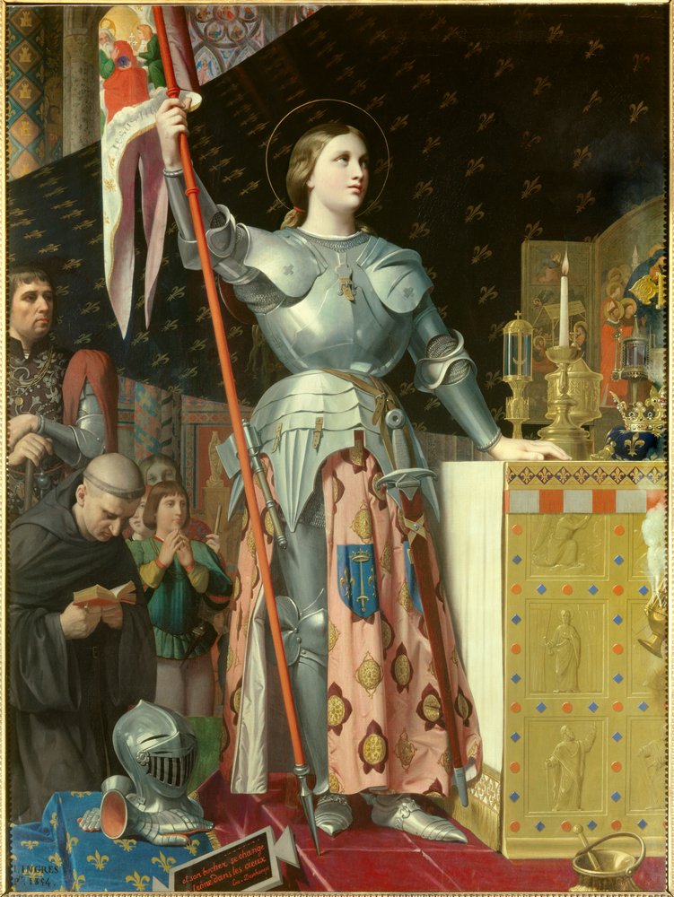Portrait de Jeanne d’Arc (1412 - 1431) au sacre de Charles VII (1429) - Jean Auguste Dominique Ingres