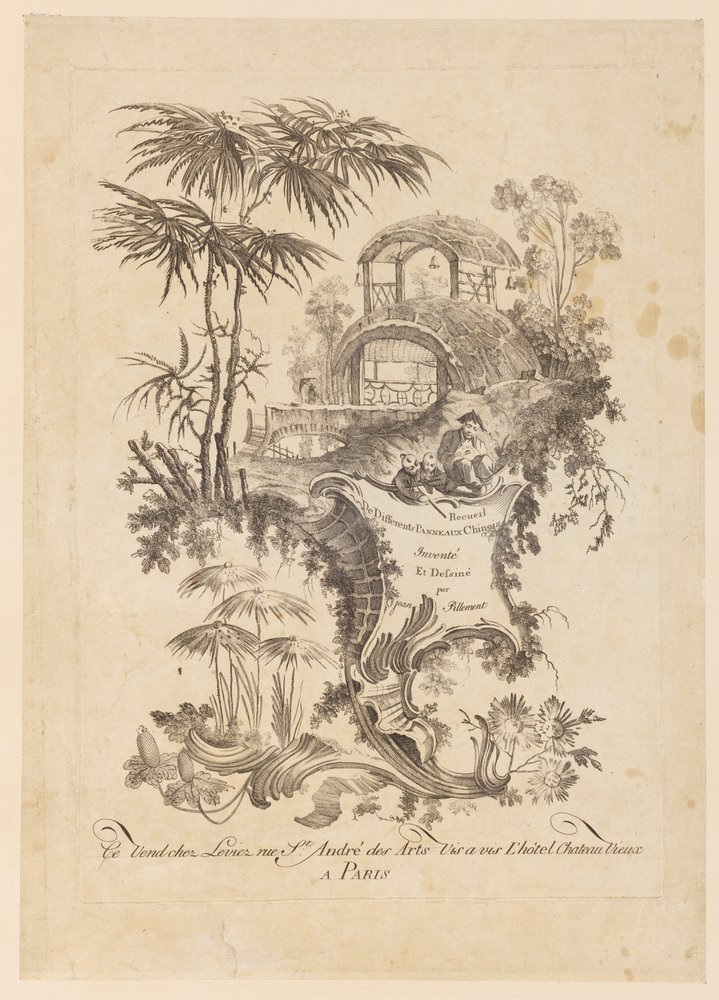 Page de titre, "Recueil De Différents Panneaux Chinois" - Jean Baptiste Pillement