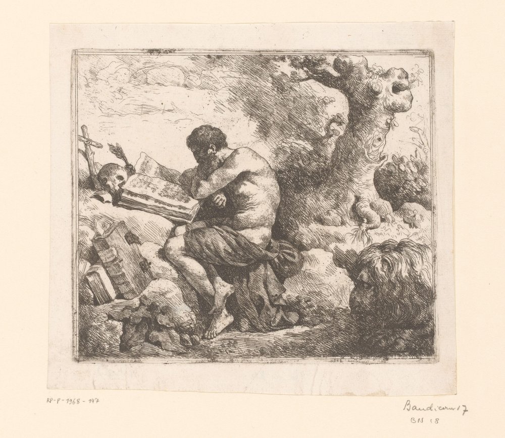 Saint Jérôme et le lion - Jean Jacques II Lagrenee