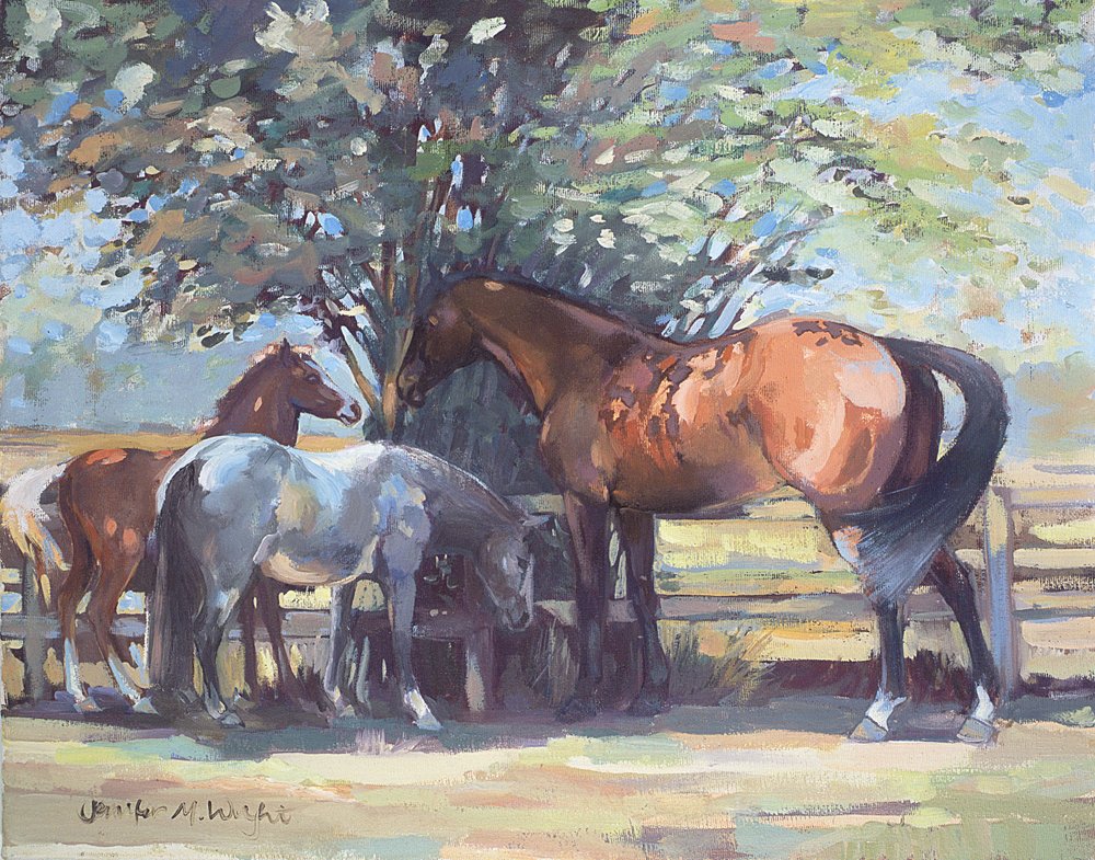 Chevaux - mouches d’été, 1990 - Jennifer Wright