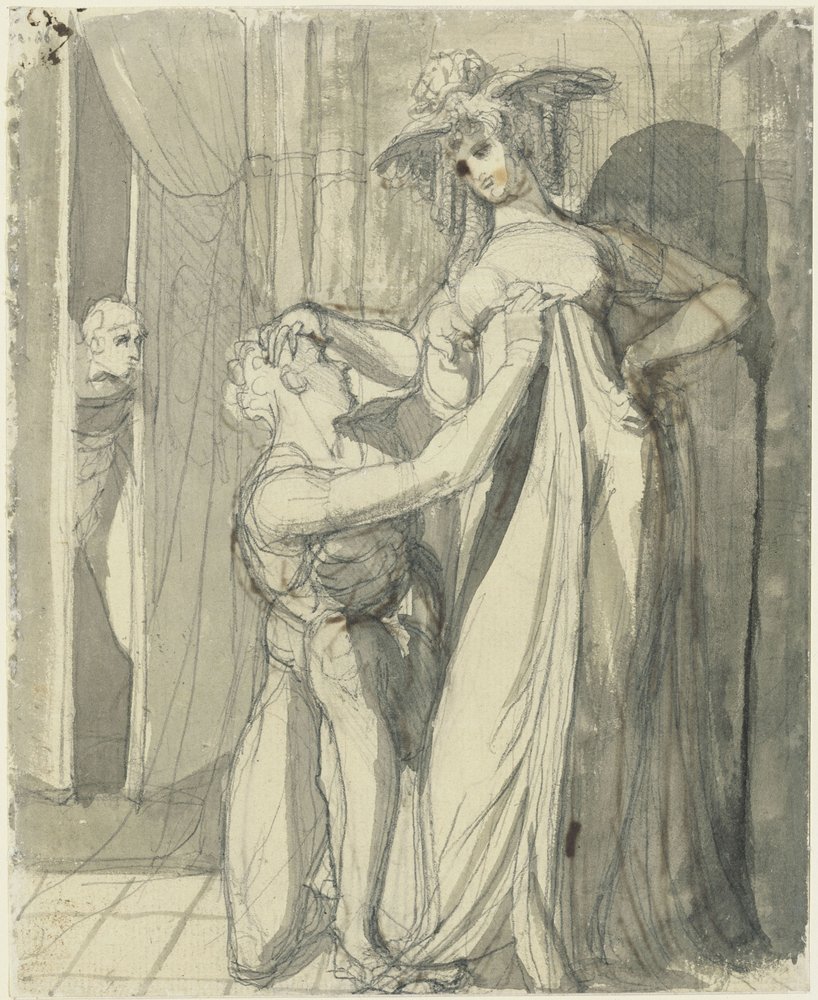 Siegfried et Kriemhild surpris par Hagen - Johann Heinrich Füssli