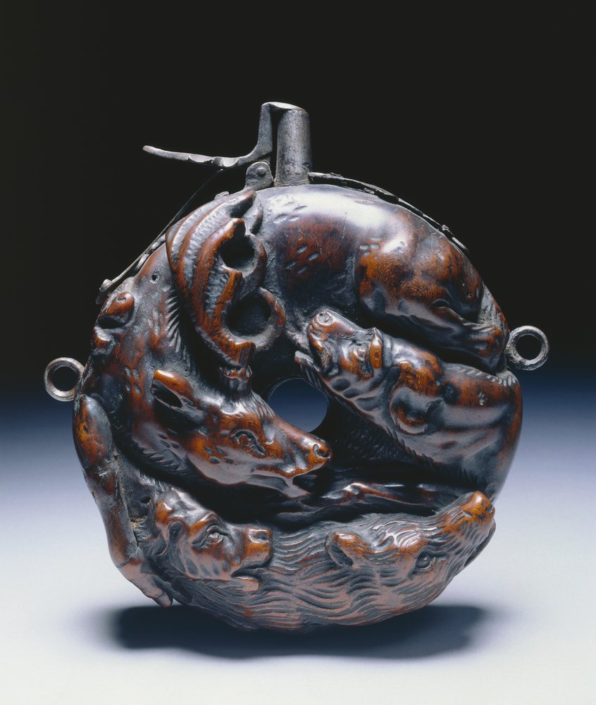 Flasque à poudre, c.1680 - Johann Michael Maucher