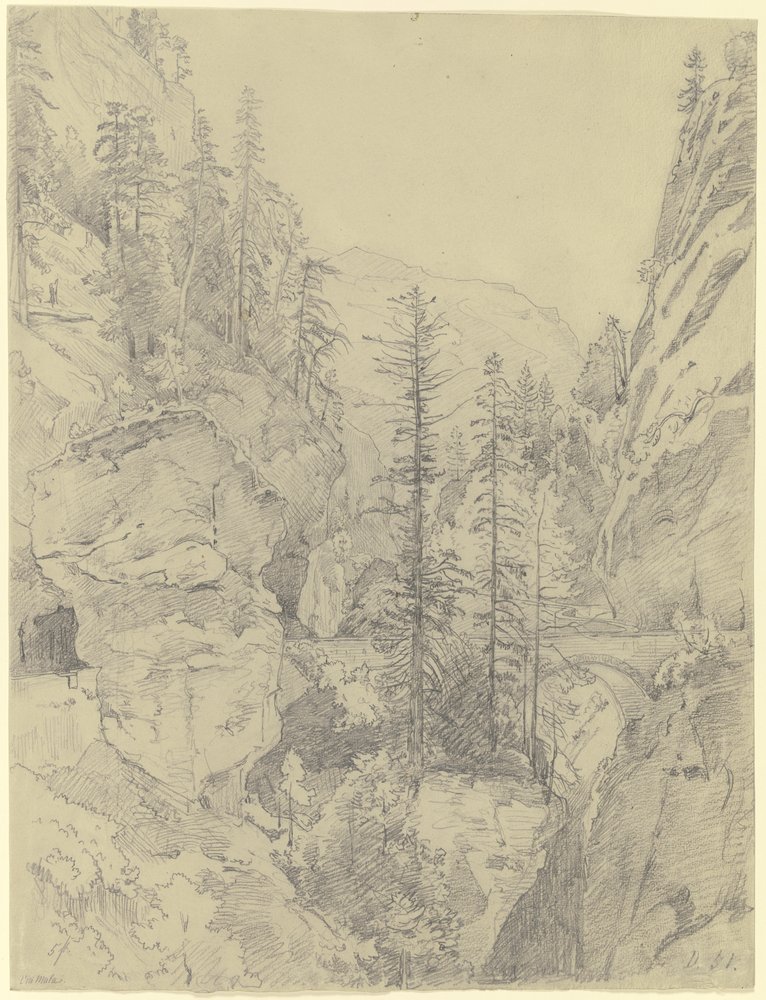 Tronçon de la Via Mala - Johann Wilhelm Schirmer
