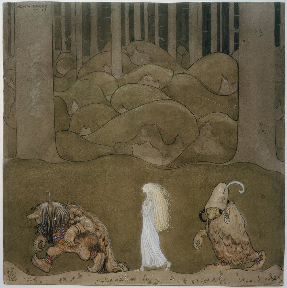 Princesse et trolls - John Bauer