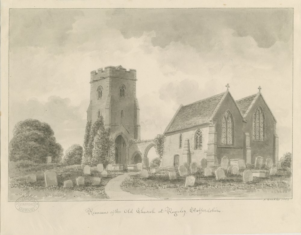 Église de Rugeley (ancienne) - John Buckler