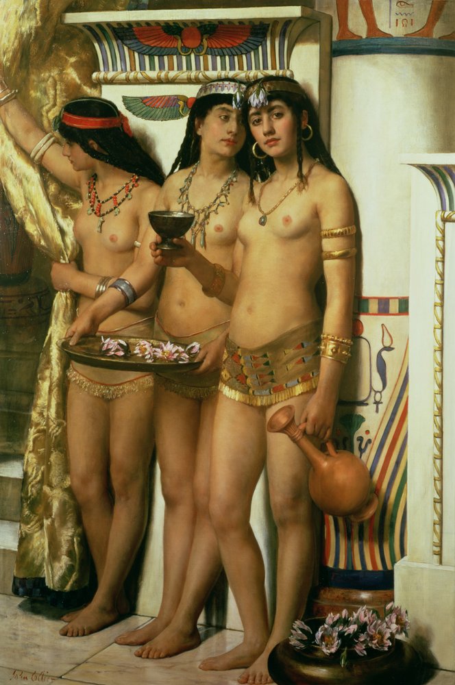 Les servantes du pharaon - John Collier