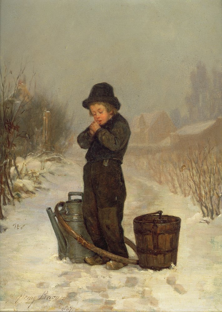 Se réchauffant les mains, 1867 - John Henry Frederick Bacon