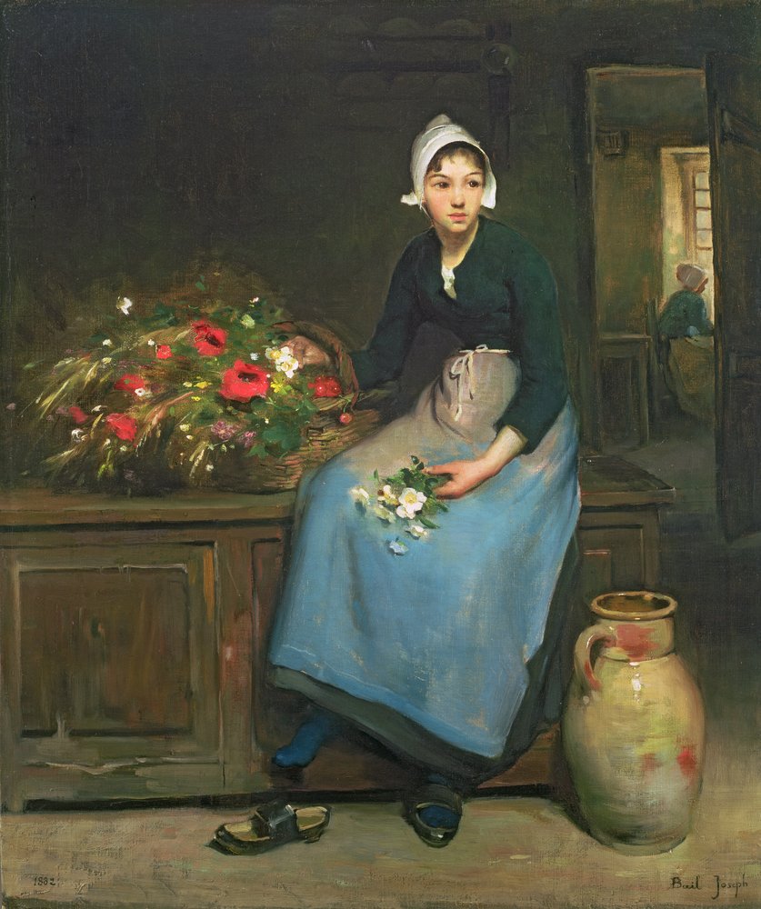 La jeune vendeuse de fleurs, 1882 - Joseph Bail